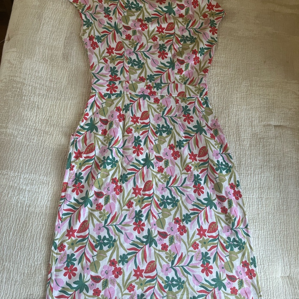 Boden Multicolor Floral Midi Dress